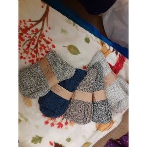 NWT Fashion Boutique Womens 5 Pair Pk Comfy Crew Socks Multicolor Knit One Size!